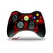 Skulls Confetti Red - Decal Style Skin fits Microsoft XBOX 360 Wireless Controller (CONTROLLER NOT INCLUDED) by WraptorSkinz