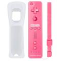 LUXMO Built in Motion Plus Remote Controller for Wii/Wii U Console Video Games with Silicone Case and Wrist Strap