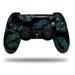 Skin for Sony PS4 Dualshock Controller PlayStation 4 Original Slim and Pro Blue Green And Black Lips (CONTROLLER NOT INCLUDED)