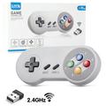 2.4 GHz Wireless Controller for SNES Classic Edition&NES Classic Edition LUXMO Wireless SNES USB Classic Controller Gamepad for Windows Laptop PC Mac Raspberry PI Systemï¼ˆ2 Packï¼‰