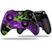 Halftone Splatter Green Purple - Decal Style Skin fits Microsoft XBOX One ELITE Wireless Controller (CONTROLLER NOT INCLUDED) by WraptorSkinz