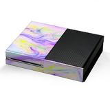 Skins Decal Vinyl Wrap for Xbox One Console - decal stickers skins cover -Pastel Marble resin pink purple swirls