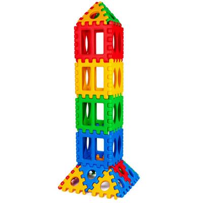 Costway 32 Pieces Big Waffle Block Set Kids Educat...