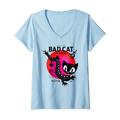 Damen Pussy Deluxe Dragon Cat T-Shirt mit V-Ausschnitt