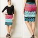 Anthropologie Skirts | Anthropologie Colorful Aztec Print Plenty By Tracy Reese Pencil Skirt | Color: Blue/Pink | Size: 2