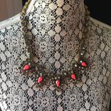 J. Crew Jewelry | J. Crew Chunky Statement Necklace | Color: Gray/Pink | Size: Os