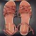 American Eagle Outfitters Shoes | American Eagle Braided Strappy Sandals | Color: Brown | Size: 10