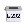 Solar Powered LED Number Sign Light House Door Address Digits Plate Plaque