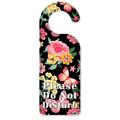 Do Not Disturb Door Knob Hanger Sign - Pink & Yellow Butterflies