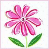 Stupell Industries BRP-1126 Pink Daisy Polka Dots Square Wall Plaque