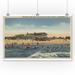 St. Petersburg FL - View of Treasure Island Beach (24x36 Giclee Gallery Print Wall Decor Travel Poster)