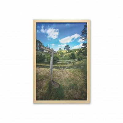 Hobbits Wall Art With Frame Rustic, Rustic Wooden Frames Nz