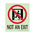 National Marker NYC Not An Exit Sign 6.5X5.5 Flex 7550 Glo Brite MEA Approved 50F-5SN