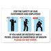 SignMission OS-NS-D-710-25349 Public Safety Sign - For the Safety of Our Customers & Employees