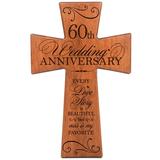 60th Anniversary Wall Cross Gift for Couple - Every Love Story