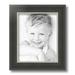 ArtToFrames 8.5x11 Inch Black Velvet with Silver Wide Picture Frame This Black MDF Poster Frame is Great for Your Art or Photos Comes with Regular Glass (4693)