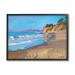 Changing Tides Tropical Summer Beach Coastline 14 in x 11 in Framed Painting Art Prints by Stupell Home DÃ©cor