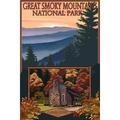 Great Smoky Mountains Tennessee Cades Cove (16x24 Giclee Gallery Art Print Vivid Textured Wall Decor)