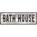 BATH HOUSE Ship Lap Look Country Chic 6x18 Metal Sign Wall Decor 206180044083