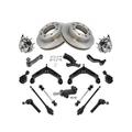 2007 Chevrolet Silverado 3500 Classic Front Brake Pad Rotor Wheel Hub Control Arm Kit - TRQ