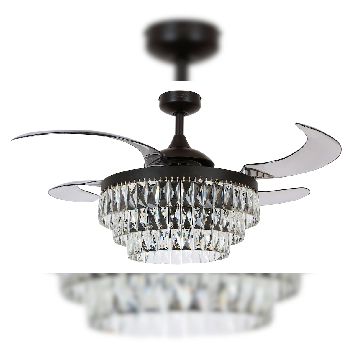 Deckenventilator Fanaway Veil Schwarz mit Licht 122 Image