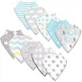 Luvable Friends Baby Boy Cotton Fleece Bandana Bibs Boy Basic Elephant One Size