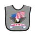 Inktastic American Flag Made in the USA with Bald Eagle Boys or Girls Baby Bib