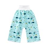 Children s Cotton Training Pants Cloth Diaper Pants Washable Waterproof Reusable Diaper Pants High Waist Diaper Pants--music L Code