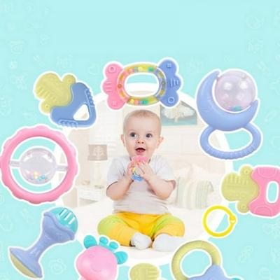 Baby Toy Rattles Bell Shaking Dumbells Early Intelligence Development Toys 0-12M 