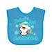 Inktastic Baby s 1st Chrismukkah with Cute Baby Penguin and Snowflakes Boys or Girls Baby Bib