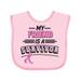 Inktastic My Friend is a Survivor Breast Cancer Awareness Boys or Girls Baby Bib
