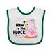 Inktastic New to the Flock Cute Baby Flamingo Boys or Girls Baby Bib