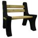 RTS Home Accents Custom Length Lightweight Indoor or Outdoor Bench Ends Black Color (Wood & Screws Sold Separately)