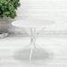 Flash Furniture Commercial Grade 35.25 Round White Indoor-Outdoor Steel Patio Table with Umbrella Hole