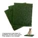 Replacement Grass Mats- Set of 3 Turf Pads for Puppy Potty Trainer (Tray System Not Included)- Indoor Restroom for Puppies & Large Pets by PETMAKER