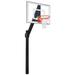 Legend Jr. III Steel-Acrylic In Ground Fixed Height Basketball System Brick Red