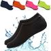 Gustave Skin Water Barefoot Shoes For Men & Women Aqua Beach Socks Yoga Exercise Pool Swim Slip On Surf Shoes Black XXL