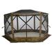CLAM Quick-Set Escape Sky Camper Portable Outdoor Canopy Shelter Brown