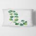 Designart 'Green Eucalyptus Branches II' Traditional Printed Throw Pillow