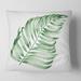 Designart 'Tropical Leaf Of Monstera II' Farmhouse Printed Throw Pillow