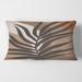 Designart 'Tropical Leaf Silhouettes and Shapes II' Modern Printed Throw Pillow