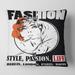 Designart 'Style Passion Life Fashion Girl IV' Vintage Printed Throw Pillow