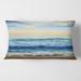 Designart 'Ocean Waves At Dawn' Nautical & Coastal Printed Throw Pillow