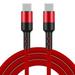 2 Pack 6FT Type-C to Type-C Cable Fast Charging Cable Data Sync Charger Cable Cord For Samsung Galaxy S10 S9 S9+ Galaxy S8 S8 Plus Nexus 5X 6P OnePlus 2 3 LG G5 G6 V20 HTC M10 Google Pixel XL(Red)