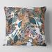 Designart 'Floral Seamless Abstract Texture' Traditional Printed Throw Pillow