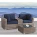 Wicker/Rattan 2 - Person Seating Group with Sunbrella Cushions