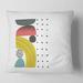 Designart 'Colorful Geometric Abstract Art Collage I' Modern Printed Throw Pillow