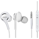 OEM InEar Earbuds Stereo Headphones for Apple iPad Pro 9.7 (2016) Plus Cable - Designed by AKG - with Microphone and Volume Buttons (White)