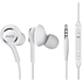 OEM InEar Earbuds Stereo Headphones for alcatel Pop 4+ Plus Cable - Designed by AKG - with Microphone and Volume Buttons (White)