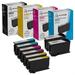 LD Compatible Replacement for Lexmark 150XL Set of 8 High Yield Ink Cartridges: 2 14N1614 Black 2 14N1615 Cyan 2 14N1616 Magenta 2 14N1618 Yellow for Pro715 Pro915 S315 S319 S415 S515